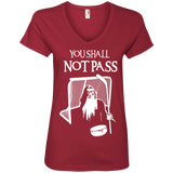 Hockey Gandalf Goalie Ladies V-Neck T-shirt