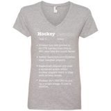Hockey definition Ladies V-Neck T-shirt