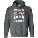 Hockey smile Pullover Hoodie 8 oz