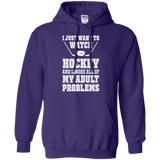 I just want to watch Hockey Pullover Hoodie 8 oz