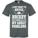 I just want to watch Hockey Cotton T-Shirt