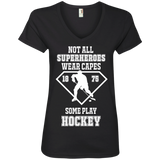 Hockey SuperHeroes Ladies V-Neck Tee