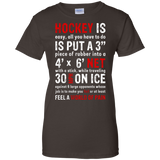 Hockey is easy Ladies Cotton T-Shirt