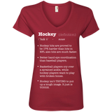 Hockey definition Ladies V-Neck T-shirt