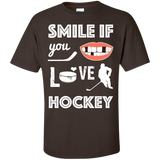 Hockey smile Cotton T-Shirt