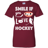 Hockey smile Ladies Cotton T-Shirt