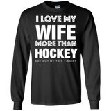 Hockey Wife Cotton Mens Long Sleeve T-shirt