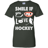 Hockey smile Ladies Cotton T-Shirt
