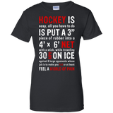 Hockey is easy Ladies Cotton T-Shirt