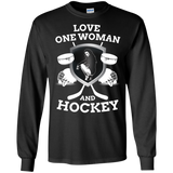 Hockey Love Cotton Mens Long Sleeve T-shirt