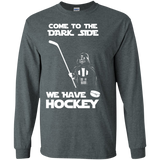 Hockey side Cotton Mens Long Sleeve T-shirt