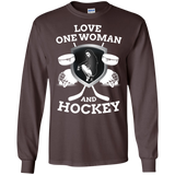 Hockey Love Cotton Mens Long Sleeve T-shirt