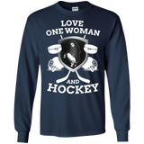 Hockey Love Cotton Mens Long Sleeve T-shirt