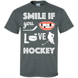 Hockey smile Cotton T-Shirt