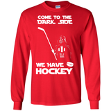 Hockey side Cotton Mens Long Sleeve T-shirt