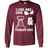 Hockey Cups Cotton Mens Long Sleeve T-shirt