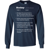 Hockey definition Cotton Mens Long Sleeve T-shirt