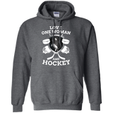Hockey Love Pullover Hoodie 8 oz