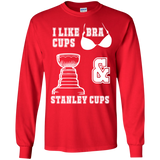Hockey Cups Cotton Mens Long Sleeve T-shirt