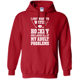 I just want to watch Hockey Pullover Hoodie 8 oz