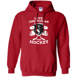 Hockey Love Pullover Hoodie 8 oz