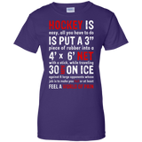 Hockey is easy Ladies Cotton T-Shirt