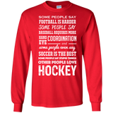 Hockey people Cotton Mens Long Sleeve T-shirt