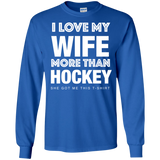 Hockey Wife Cotton Mens Long Sleeve T-shirt