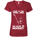 Hockey side Ladies V-Neck T-shirt
