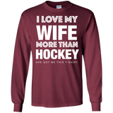 Hockey Wife Cotton Mens Long Sleeve T-shirt