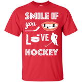 Hockey smile Cotton T-Shirt