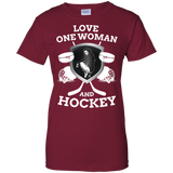Hockey Love Ladies Cotton T-Shirt