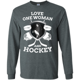Hockey Love Cotton Mens Long Sleeve T-shirt