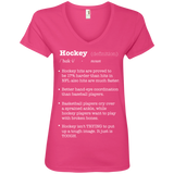 Hockey definition Ladies V-Neck T-shirt