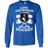 Hockey Love Cotton Mens Long Sleeve T-shirt