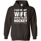Hockey Wife Pullover Hoodie 8 oz