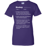 Hockey definition Ladies Cotton T-Shirt