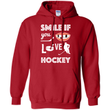 Hockey smile Pullover Hoodie 8 oz