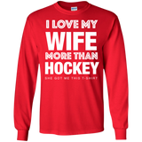 Hockey Wife Cotton Mens Long Sleeve T-shirt