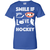 Hockey smile Ladies Cotton T-Shirt
