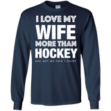 Hockey Wife Cotton Mens Long Sleeve T-shirt