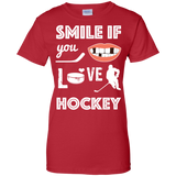 Hockey smile Ladies Cotton T-Shirt