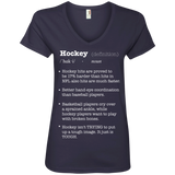 Hockey definition Ladies V-Neck T-shirt