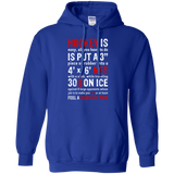 Hockey is easy Pullover Hoodie 8 oz