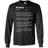 Hockey definition Cotton Mens Long Sleeve T-shirt