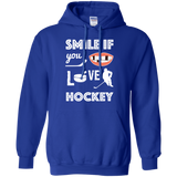 Hockey smile Pullover Hoodie 8 oz