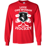 Hockey Love Cotton Mens Long Sleeve T-shirt