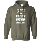 I just want to watch Hockey Pullover Hoodie 8 oz