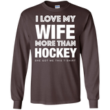 Hockey Wife Cotton Mens Long Sleeve T-shirt