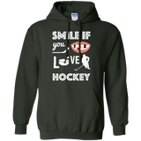 Hockey smile Pullover Hoodie 8 oz